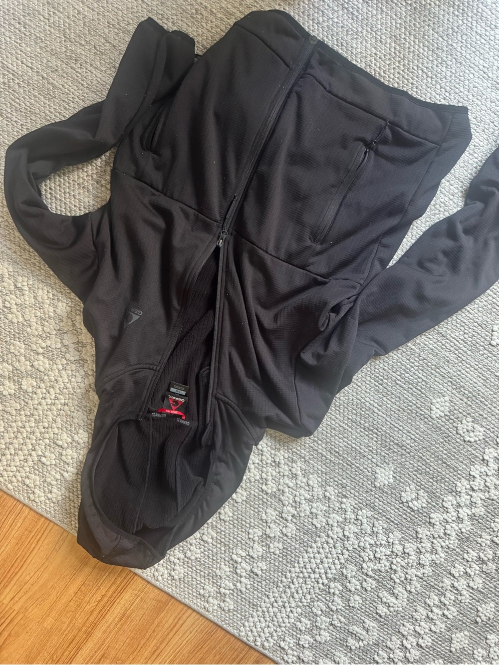 Gerry Weber Black Zip-Up Hooded Jacket